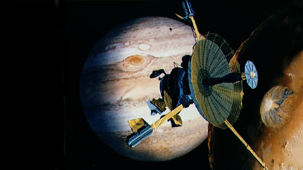 The Galileo Probe in Space
